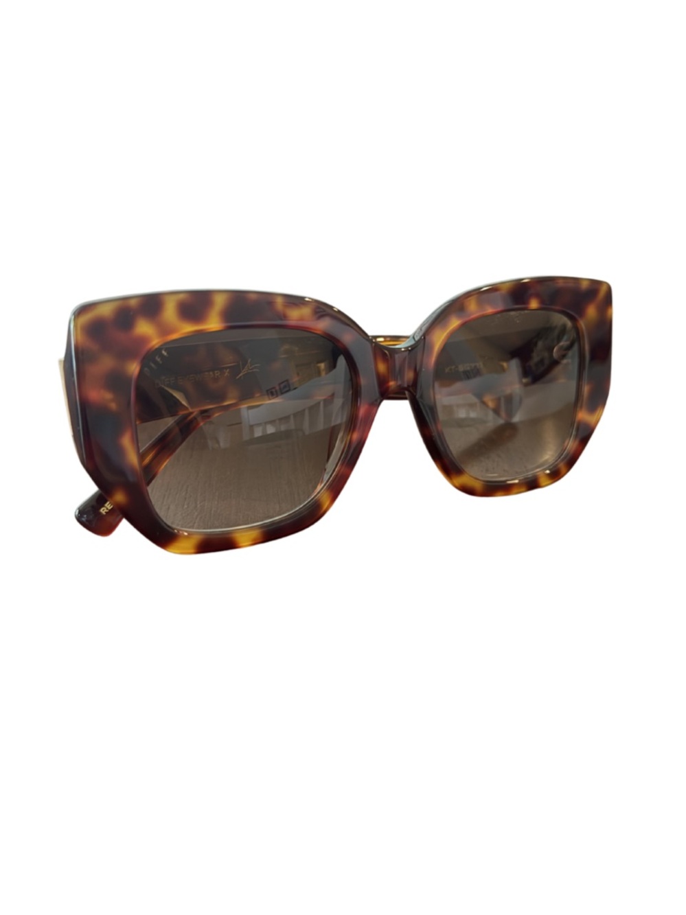 Uncommon James x DIFF Retro Tortoise Shell Sunglasses
